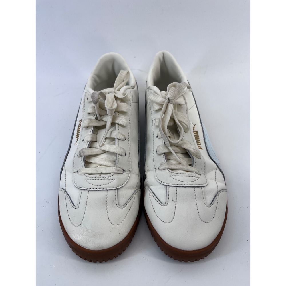 Puma Bella White Light Blue Gum Sole Leather Sneakers Women Shoes Preppy Sporty